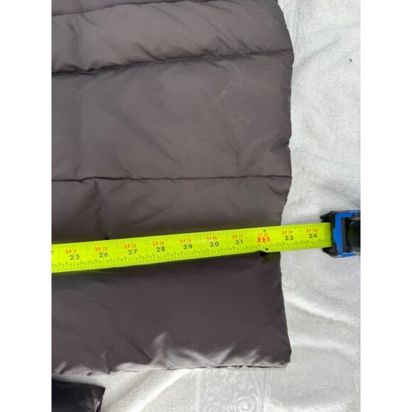 Cole Haan Women's Size Large Brown Down Puffer Coat Pillow Hood Collar - Picture 7 of 12